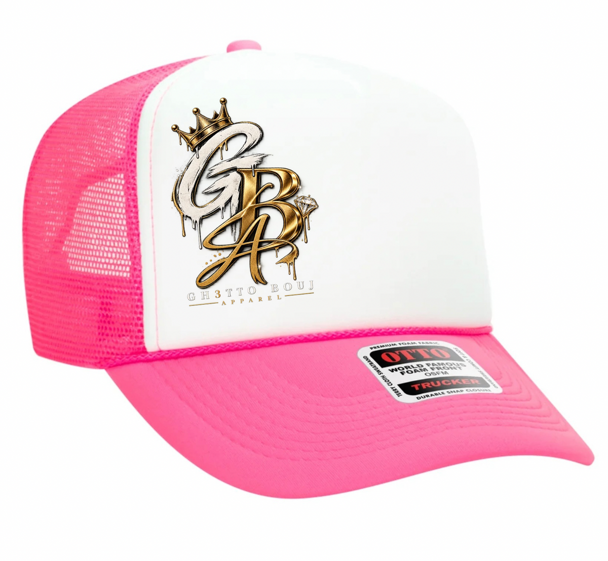GBA Foam High Crown Mesh Back Trucker Hat