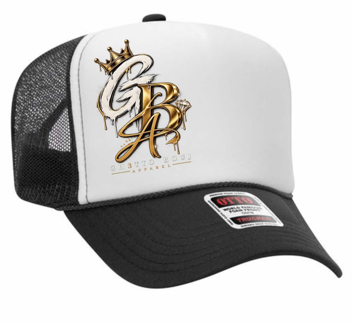 GBA Foam High Crown Mesh Back Trucker Hat