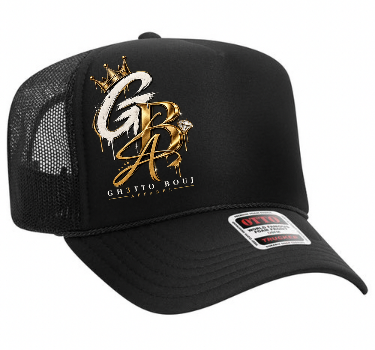 GBA Foam High Crown Mesh Back Trucker Hat